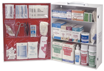 First Aid Kit - 3-Shelf Industrial Cabinet - Top Tool & Supply