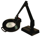 28" Arm 1.75X LED Magnifier Desk Base W/ Floating Arm Circline - Top Tool & Supply