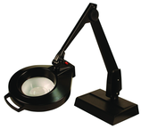 28" Arm 3.75X LED Magnifier Desk Base W/ Floating Arm Circline - Top Tool & Supply