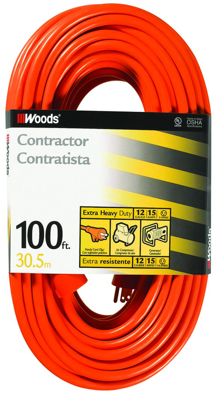 Extension Cord - 100' Extra HD 1-Outlet (Outdoor Style) - Top Tool & Supply