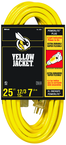 Yellow Jacket Extension Cord - 25' Extra Heavy Duty 1-Outlet (Powerlite) - Top Tool & Supply
