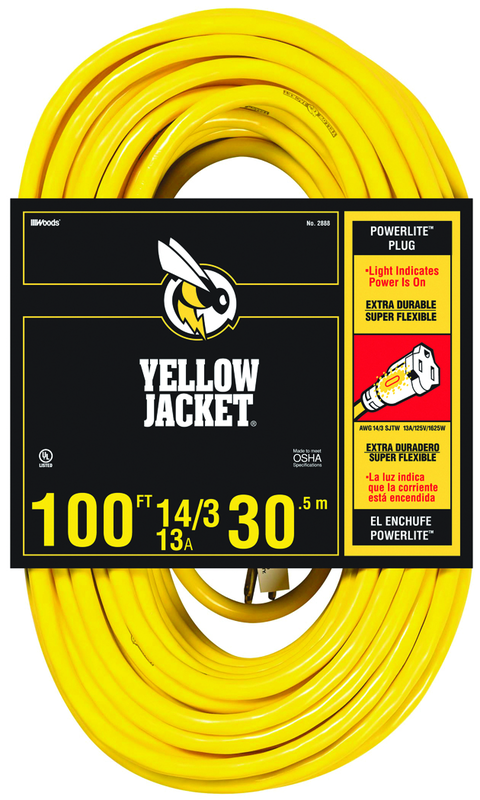 Extension Cord - 100' Heavy Duty 1-Outlet (Powerlite) - Top Tool & Supply