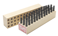 Young Bros Figure & Letter Stamps -- 1/32'' Type Size-Machine Made-36 Pieces per Set - Top Tool & Supply