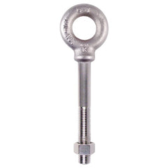 Plain Pattern Nut Eye Bolt - 3/8″-16 Thread Size, 3/4″ Eye Diameter - Top Tool & Supply