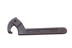 1-1/4 to 3'' Dia. Capacity - 7-1/2'' OAL - Adjustable Pin Spanner Wrench - Top Tool & Supply