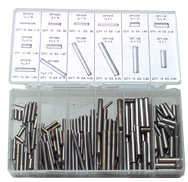 Dowel Pin Assortment - SS - 1/16 thru 1/4 Dia - Top Tool & Supply