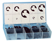 "E" Clip Assortment - 1/16 thru 7/8 Dia - Top Tool & Supply