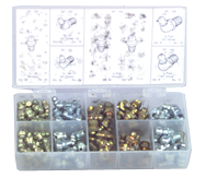 385 Pc. Grease Fitting Assortment - Top Tool & Supply