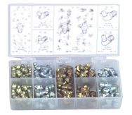 136 Pc. Grease Fitting Assortment - Top Tool & Supply