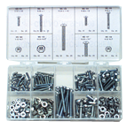 Rnd Head Machine Screw Assortment - 6-32 - 10-24 Dia - Top Tool & Supply