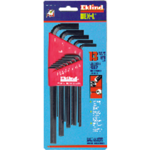 13 Pieces-0.050″-3/8″ Long Arm Style - Hex Key Set - Top Tool & Supply