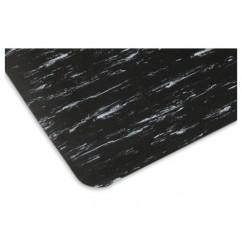 2' x 3' x 1/2" Thick Marble Pattern Mat - Black/White - Top Tool & Supply