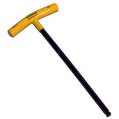 1/4″ T-Handle-10.8″ Arm Length - Ball End Hex Driver - Top Tool & Supply