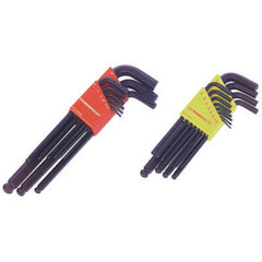 9 Pieces-1.5 mm-10 mm Long Arm Style - Hex Key Set - Top Tool & Supply