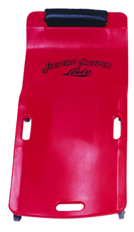 Low Profile Plastic Creeper - Body-fitting Design - Red - Top Tool & Supply