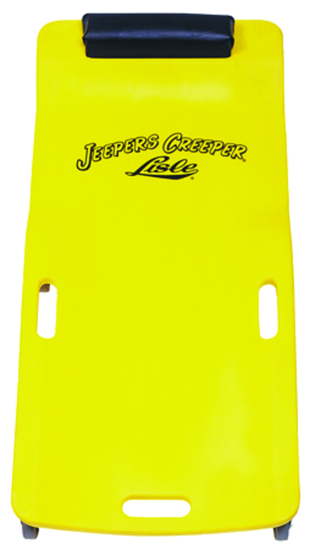 Low Profile Plastic Creeper - Body-fitting Design - Yellow - Top Tool & Supply