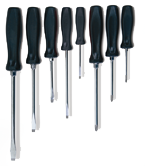 8 Piece - Screwdriver Set - Includes: #1 x 3; 2 x 4; 3 x 6 Phillips; 4"; 6"; 8" Slotted; 3"; 6" Electrician's Round - Top Tool & Supply