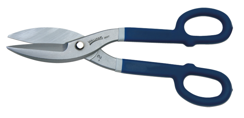 2-1/2'' Blade Length - 12'' Overall Length - Straight Cutting - Tinner Snips - Top Tool & Supply
