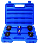 5T Hydraulic Flat Body Cylinder Kit with various height magnetic adapters in Carrying Case - Top Tool & Supply