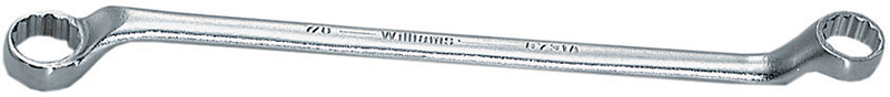 1/"2 x 9/16'' -- 8-3/4'' OAL - Chrome 45° Double Offset Box End Wrench - Top Tool & Supply