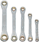 Snap-On/Williams (5 Piece) Straight Ratcheting Box Wrench Set - Metric - Top Tool & Supply