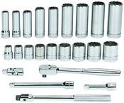 23 Piece - 3/8" Drive - 6 Point - Combination Kit - Top Tool & Supply