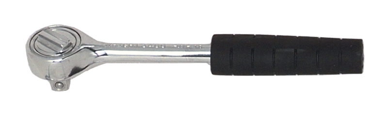 7-1/32" OAL - 3/8'' Drive - Round Head - Reversible Ratchet - Comfortable Grip Handle - Top Tool & Supply