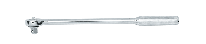 15" OAL - 1/2'' Drive - Round Head - Extra Long Reversible Ratchet - Knurled Handle - Top Tool & Supply