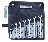 Wright Tool Fractional Combination Wrench Set -- 7 Pieces; 12PT Chrome Plated; Includes Sizes: 1/4; 5/16; 3/8; 7/16; 1/2; 9/16; 5/8"; Grip Feature - Top Tool & Supply