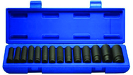 15 Piece - 11 to 32mm - 1/2" Drive - Metrid Deep Impact Socket SEt - Top Tool & Supply