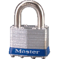 Commercial Steel Padlock 1 3/4″ Body Width; Keyed: Different; Silver - Top Tool & Supply