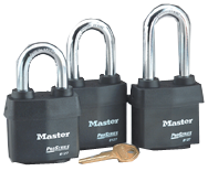 Hi-Vis Aluminum Padlock - 2-5/8'' Body Width; Keyed: Alike; - Top Tool & Supply