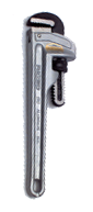 3" Pipe Capacity - 24" OAL - Aluminum Pipe Wrench - Top Tool & Supply