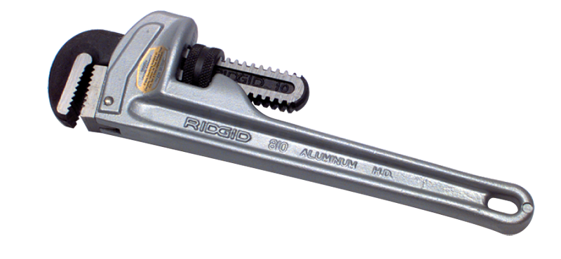 2-1/2" Pipe Capacity - 18" OAL - Aluminum Pipe Wrench - Top Tool & Supply