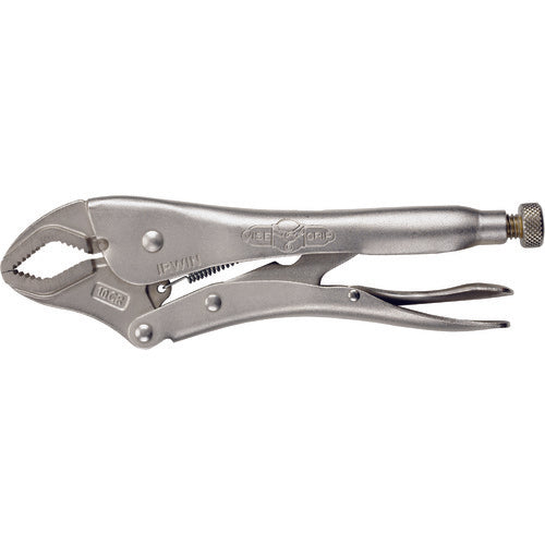 Vise-Grip Curved Jaw Locking Pliers with Wire Cutter - 7WR Plain Grip 1 1/2″ Capacity 7″ Long - Top Tool & Supply