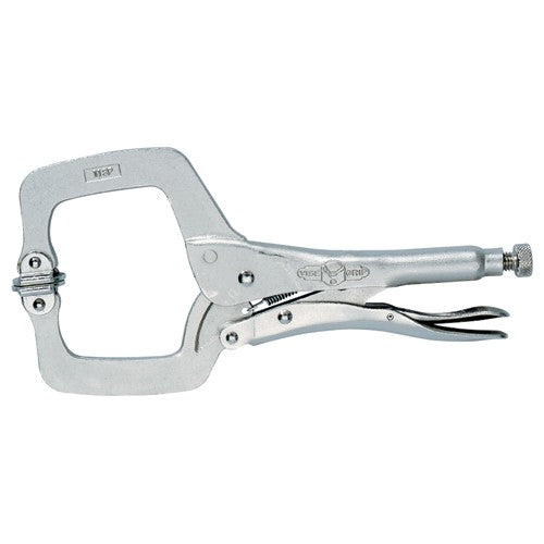 Vise-Grip C-Clamp with Swivel Pads - 6SP Plain Grip 2 1/8″ Capacity 6″ Long - Top Tool & Supply