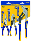 Pliers Set -- #2078704; 3 Pieces; Includes: 6" Long Nose; 6" Slip Joint; 10" Groove Joint - Top Tool & Supply