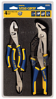 Pliers Set -- #2078707; 4 Pieces; Includes: 6" Diagonal Cutter; 6" Slip Joint; 8" Long Nose; 10" Groove Joint - Top Tool & Supply