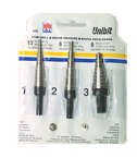 3 Pc. Cobalt Unibit Step Drill Set - Top Tool & Supply