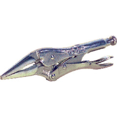 Vise-Grip Long Nose Locking Pliers with Wire Cutter - 4LN Plain Grip 1 5/8″ Capacity 4″ Long - Top Tool & Supply