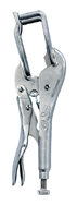 Welding Clamp -- #9R Plain Grip 9'' Long - Top Tool & Supply