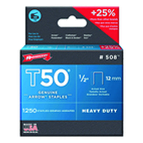 1/2″ / 12 mm - T50–1250 Standard Pack - Staples - Top Tool & Supply