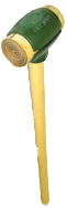 Rawhide Face Sledge Hammer -- 8 lb--36'' Hickory Handle--2-3/4'' Head Diameter - Top Tool & Supply