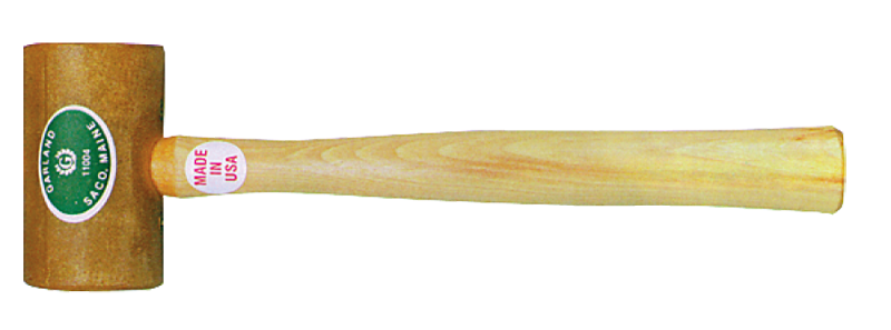 Garland Rawhide Mallet -- 6 oz; Hickory Handle; 1-1/2'' Head Diameter - Top Tool & Supply