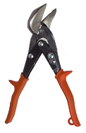 1-3/8'' Blade Length - 9-1/4'' Overall Length - Left Cutting - Metalmaster Offset Snips - Top Tool & Supply