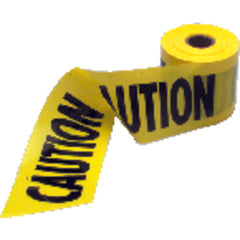 1000 feet × 3″ Yellow / Black Caution Tape - Top Tool & Supply