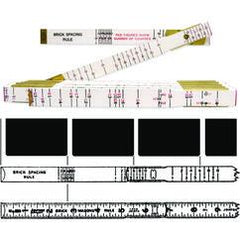 6FT X 5/8" BRICK MASONS WOOD RULE - Top Tool & Supply
