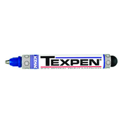 Texpen Medium Marker - Stainless Steel Ball Tip - Blue - Top Tool & Supply