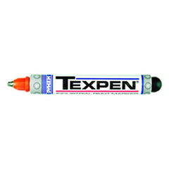 Texpen Medium Marker - Stainless Steel Ball Tip - Orange - Top Tool & Supply