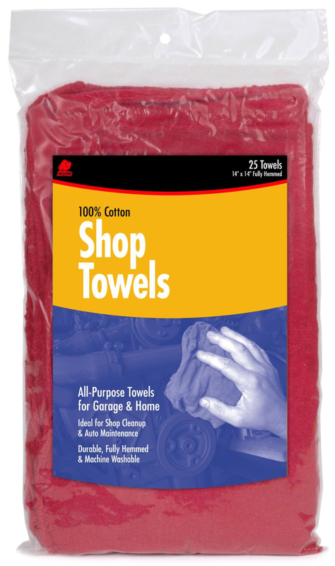 15 x 15'' - Package of 50 - Shop Towels - Top Tool & Supply